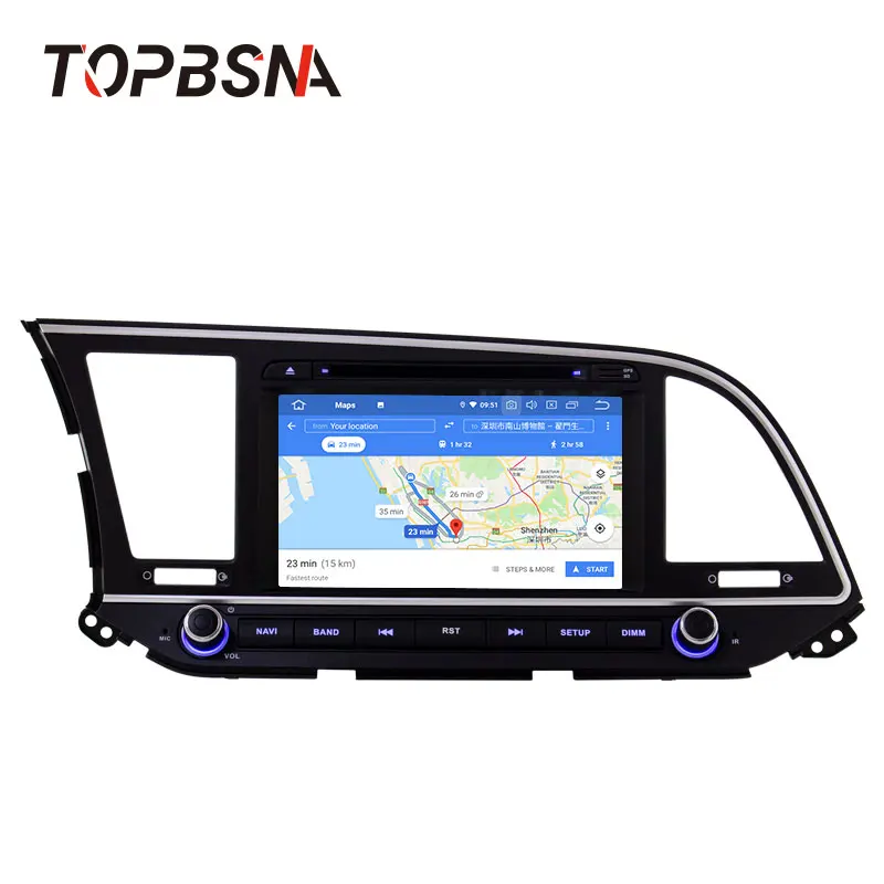 Topsna Android 9,0 автомобильный dvd-плеер для hyundai Elantra wifi Автомобильный мультимедийный плеер 2 Din gps Navi автомобильный Радио стерео