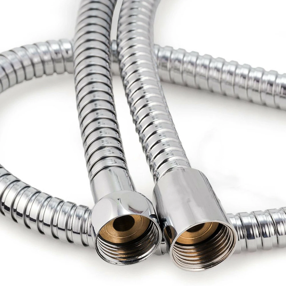 Flexible Stainless Steel Plumbing Hose Shower Head Tube Bathroom Pipe 1m/1.5m/2m/2.5m/3m 1PC