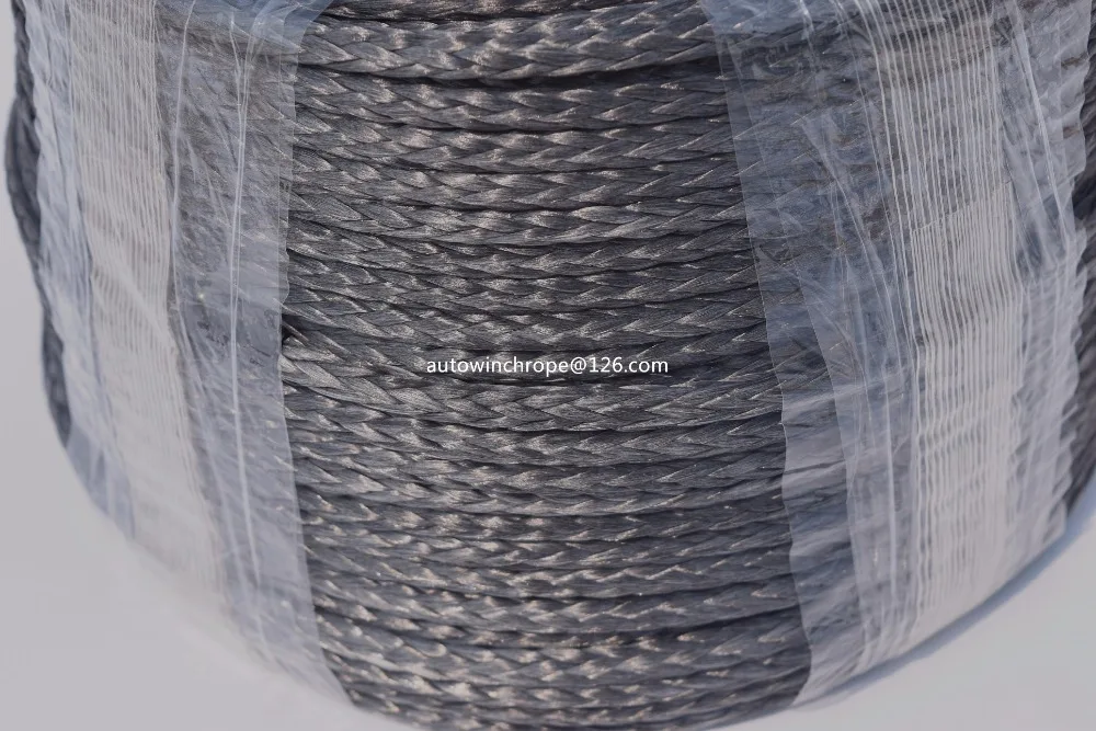 شحن مجاني الأسود 5 ملليمتر * 100 متر حبل الاصطناعية ، قارب ونش كابل ، حبل الأطياف ، atv utv الطرق الوعرة حبل. tow cable