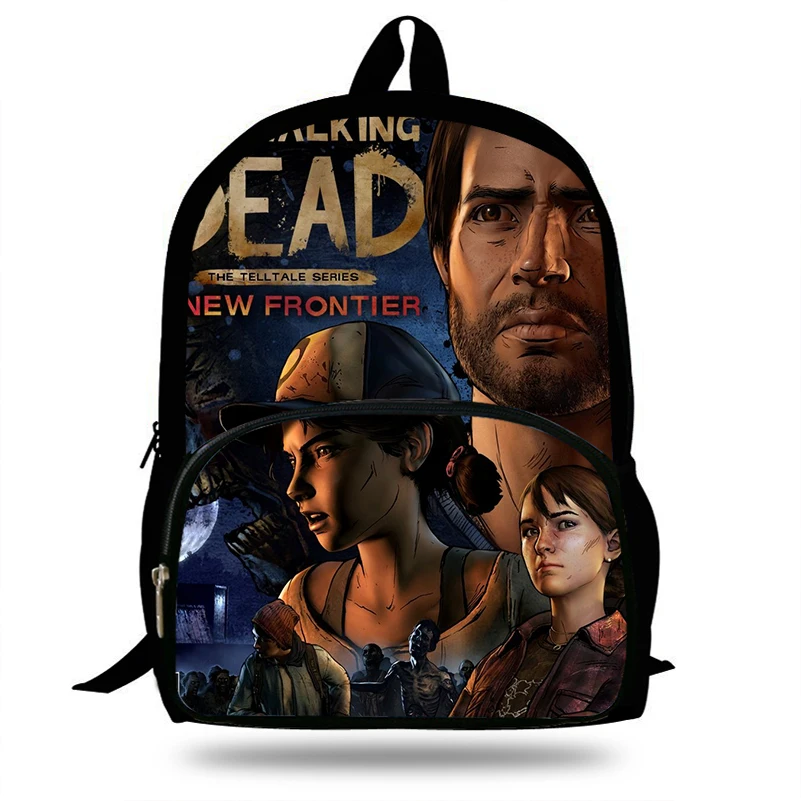 16 дюймовый Mochila с изображениями из сериала Ходячие мертвецы игра на утином пуху