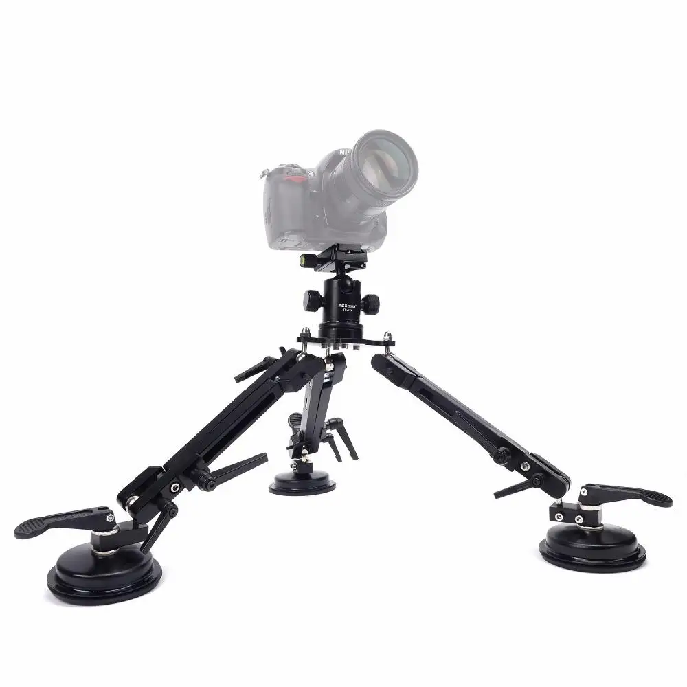 ASXMOV XP2 50cm filming stabilizer ball head dslr tripod Car Sucker Car suction mount for sony