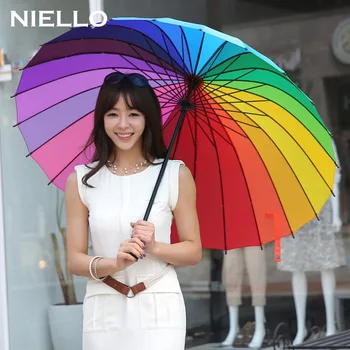 

Long Handle umbrella automatic Large Umbrella Golf Rain Umbrella Windproof Double-layer Auto-open Long-handle Umbrella QZP243