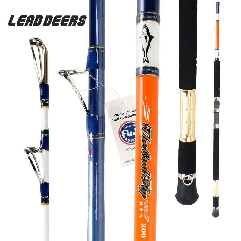Leaddeers полный Fuji части Троллинг удочка 3 секции углеродный дистанционный