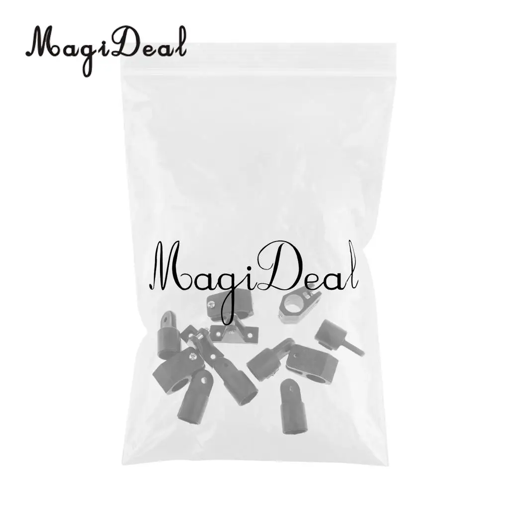 MagiDeal Universal 12Pcs/Set 22mm Boat Bimini Top Nylon Fittings Kits - Eye End+Jaw Slide+Hinge Replacement for Water Sport Acce