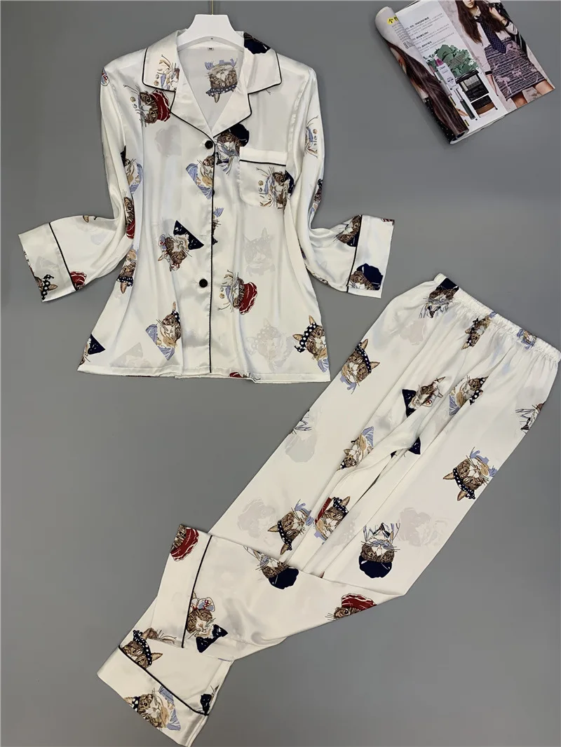 Lisacmvpnel модная женская пижама с длинными рукавами и принтом, большие размеры, тонкая мягкая Пижама