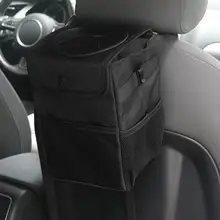 Подвесной автомобильный мусорный мусорник в автомобиль боковой карман крышка мусорный мешок мусорный контейнер для мусора водонепроницаемый держатель для хранения