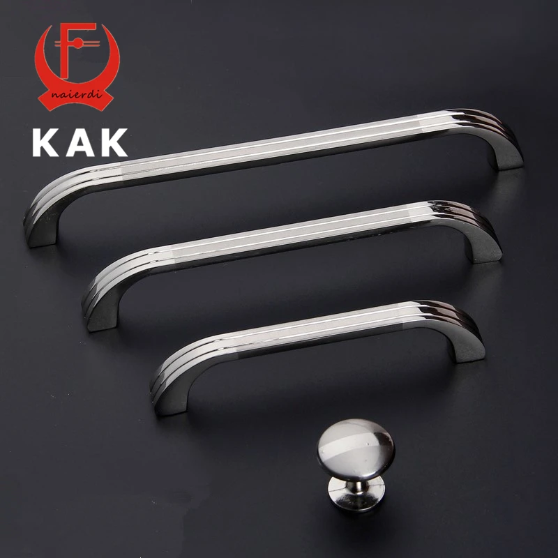

KAK Deluxe Zinc Alloy Casting Modern Handles Kitchen Cabinet Cupboard Door Drawer Knobs Handles Wardrobe Pulls Furniture Handle