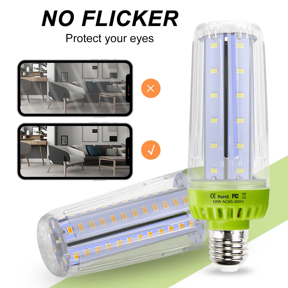 

220V Led Candle Light E27 Led Lamp Corn Bulb 110V Light Lamp E14 Lampada Led 10W 15W 20W Smart IC Bulb Indoor Bombillas 5736SMD