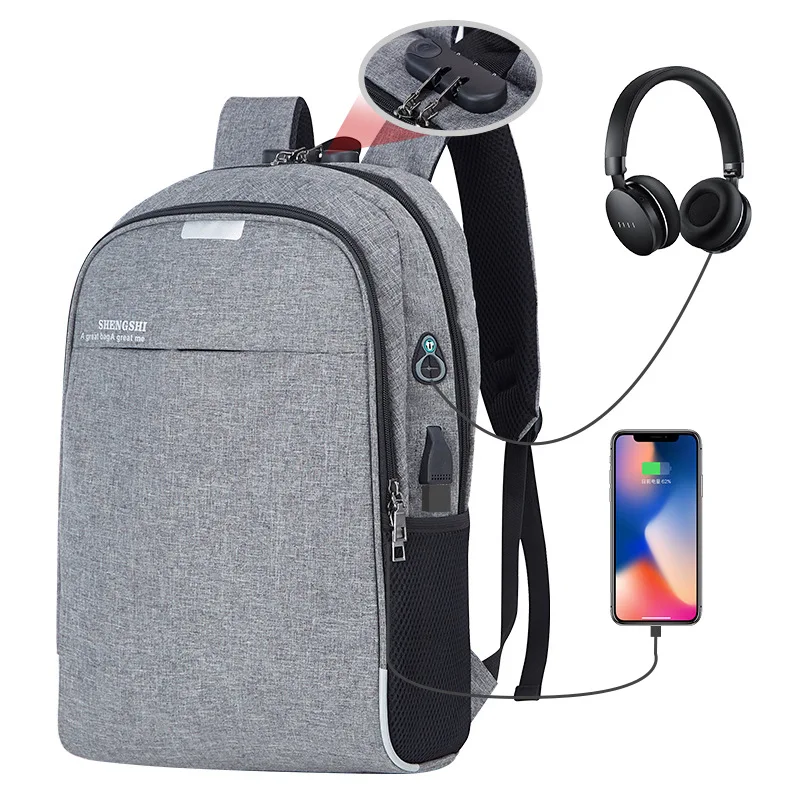 

Men Laptop Backpacks Anti-theft USB Charging Backpack Male Business Travel Bag Leisure Bags For Teenage Girls College Backpack