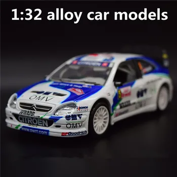 

1:32 alloy car models,metal diecasts toy vehicles,high simulation Citroen Rally Racer,two open the door,free shipping