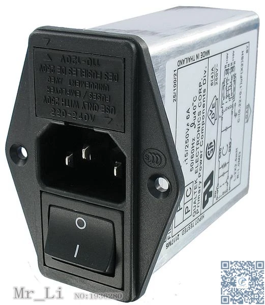 865 10/015 AC Power Line Filters PWR ENTRY MODULE FILTER](Mr_Li)filter