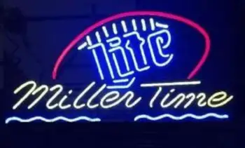 

Custom Miller Time Glass Neon Light Sign Beer Bar