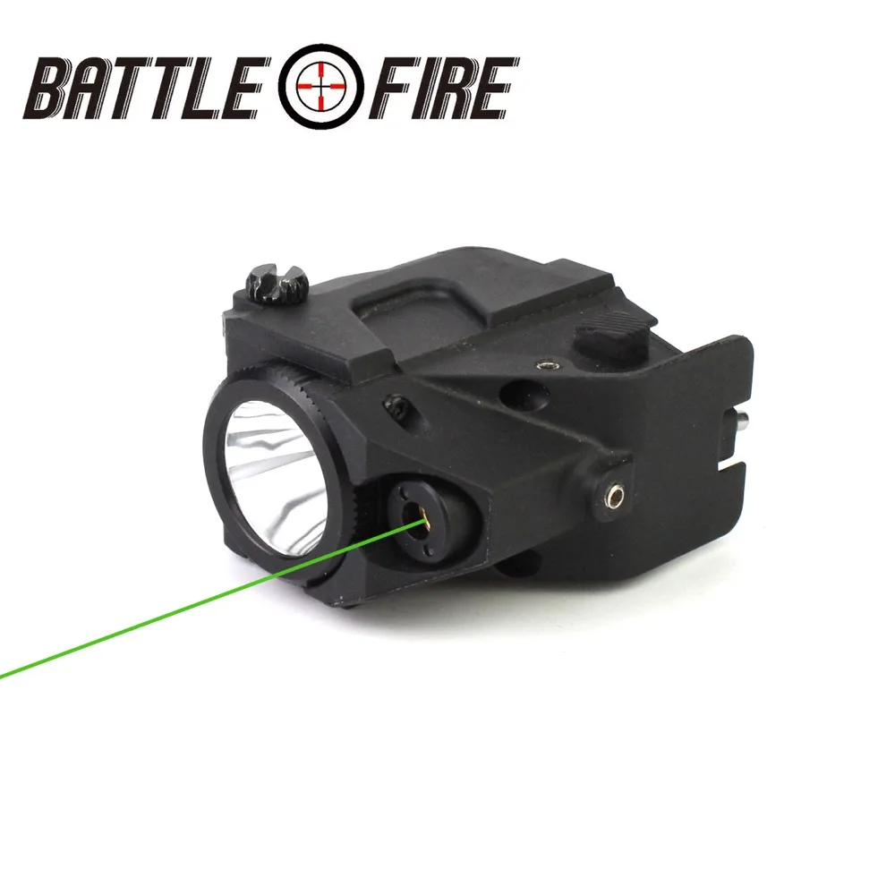 

Rechargeable Subzero Tactical Micro Green Laser gun collimator sight pointer with LED Flashlight handgun lazer fleshligh