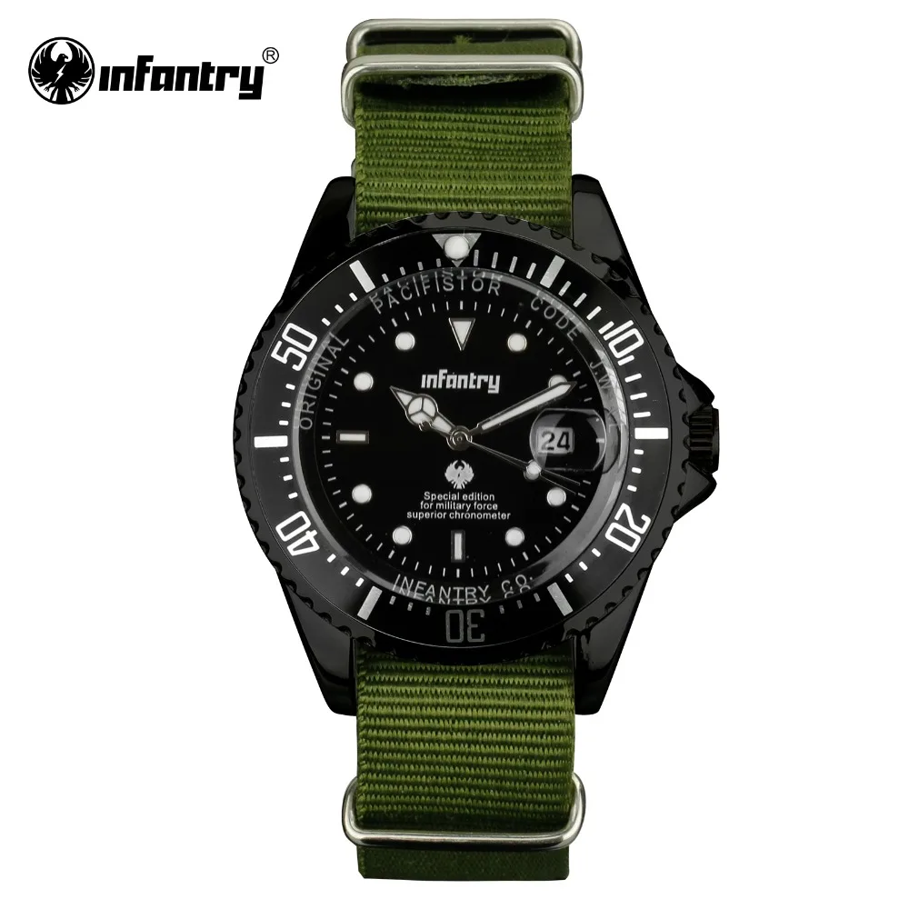 

INFANTRY Military Watch Men Dayjust Army Tactical Wristwatch Mens Watches Top Brand Police Sport Nato Strap Relogio Masculino