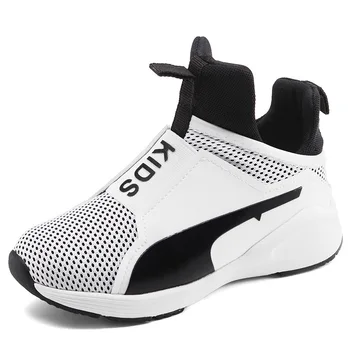 

Spring 2018 Toddle Children's Girls Sneakers Kids Shoes For Boys Breathable Mesh Running Sneakers Solid Knit Outdoor Shoes