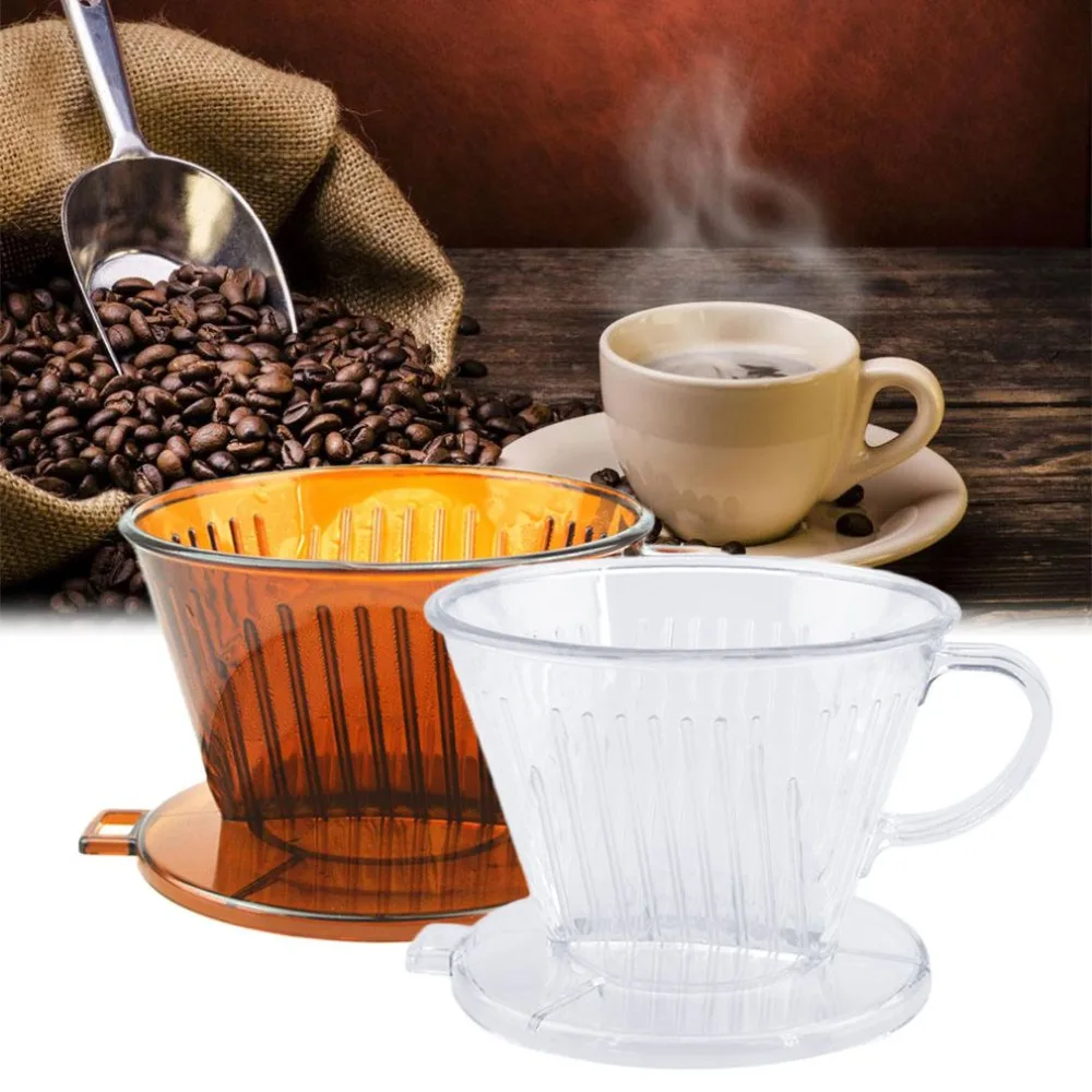 

Practical PP Resin Coffee Filter Cup Drip Coffee Filter bowls Manually Follicular Filters Coffee Tea Tools