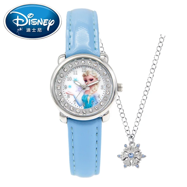 Disney Kids Watch Children Princess Elsa Brand Luxury Necklace Fashion Cute Wris Disney Kids Watch Children Princess Elsa Brand Luxury Necklace Fashion Cute Wris