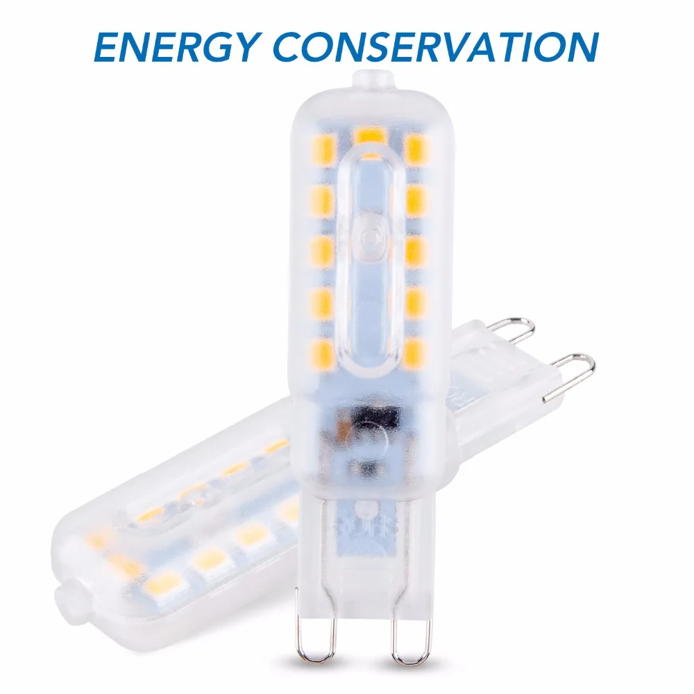 CanLing G9 led 220 В Точечный светильник g9 мини кукурузный 2835 SMD bombilas Led 3 Вт 5 Ampul 240 в