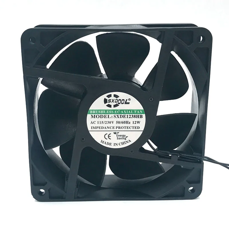 Ventilador de Refrigeração com Motor 220v 110v 230v Sxdool Sxde12038hb 115 mm 120 12w 12038 Rpm 3500rpm 147.6cfm Ventiladores e resfriadores - Imagem 2