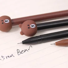 Милый медведь нейтральная ручка японский и корейский мультфильм ручка Творческая Подпись