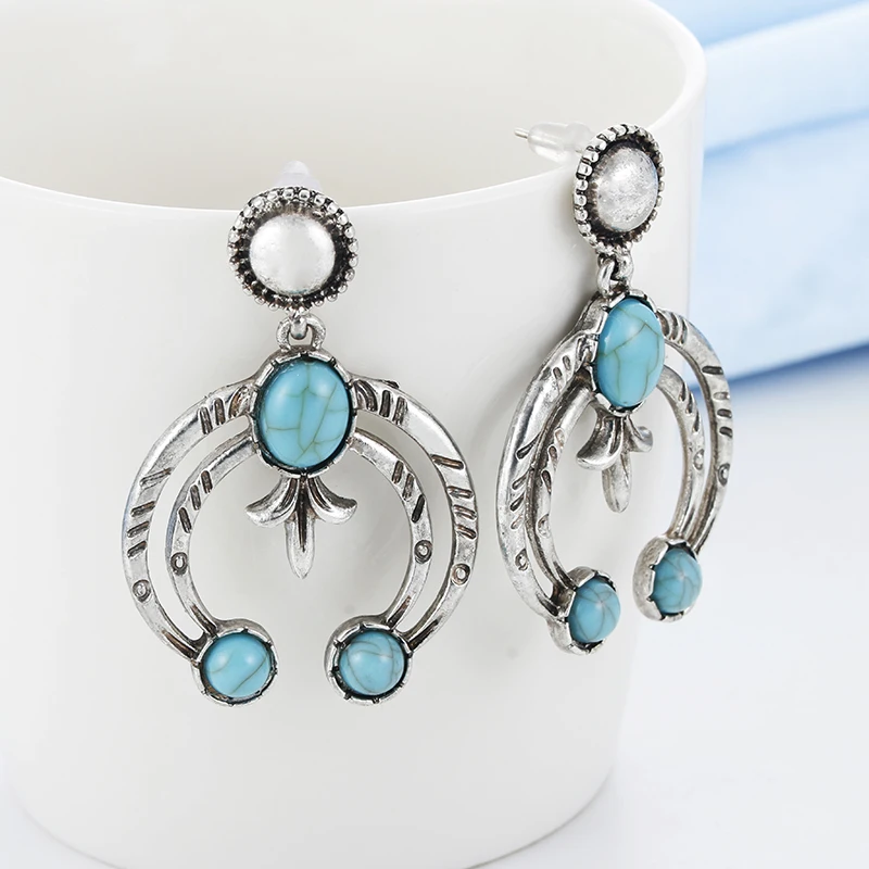 

2017 Fashion Boho Big Drop Earrings For Women Jewelry Brinco Carved Vintage Tibetan Silver Bohemian Long Earrings