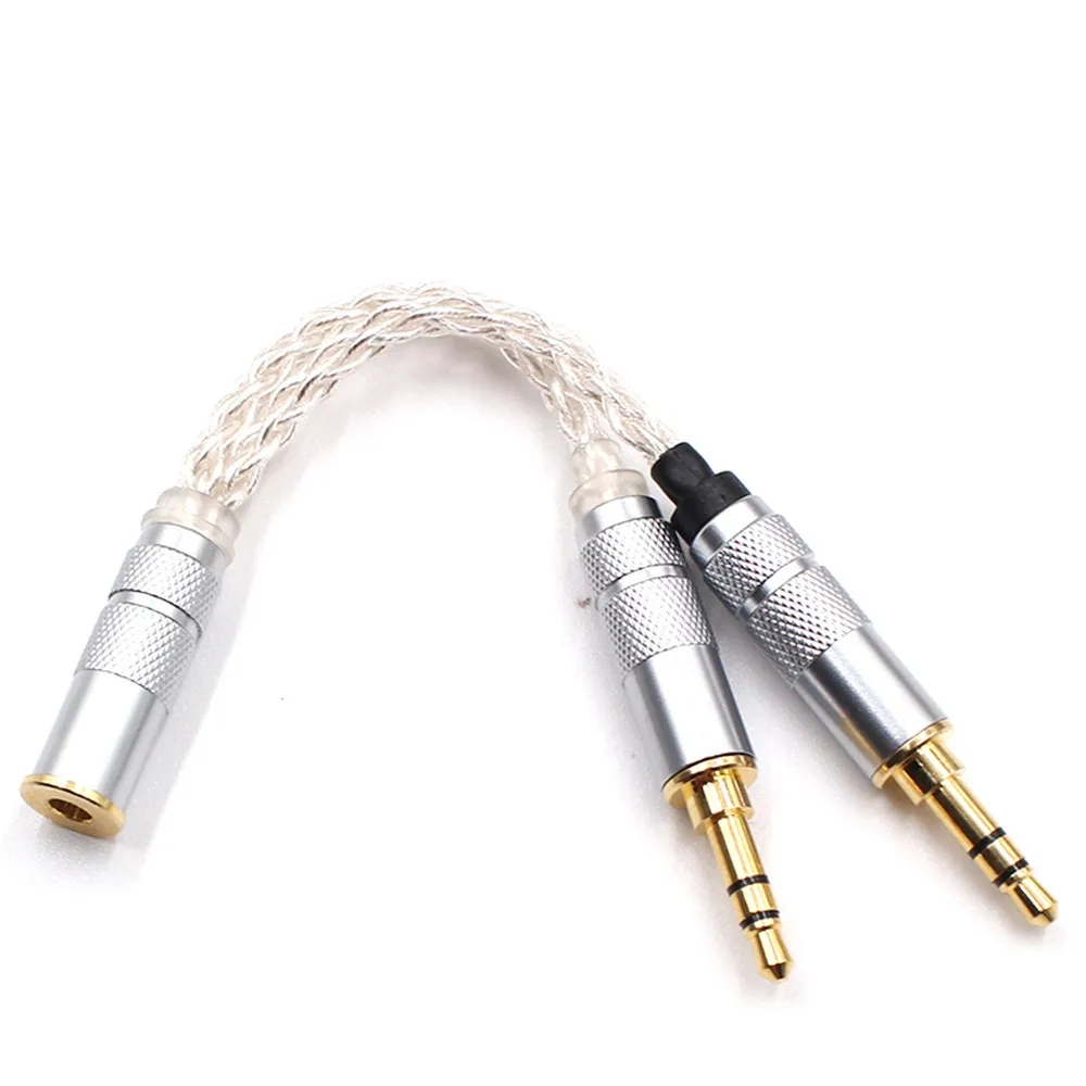 6N 3 5mm Earphone Adapter Double Jack Adapter Plug Stereo Headphone Splitter For PC MP3 Smartphone Player Audio Cables