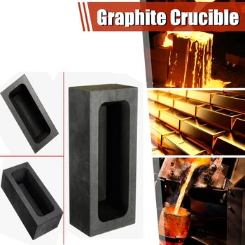 

85oz Gold 46oz Silver Mold Melting Casting Large Graphite Ingot Mold Melting Casting Copper Melting Refining