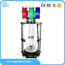 Geeetech 3D Printer 3-In-1-Out Extruder Rostock 301 High Precision Quality Metal with 3M Filament GTM32 Pro Control Board