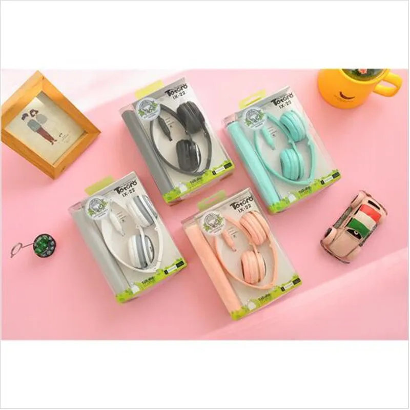 

Good Gift Cartoon Earphone Wired 3.5mm Plug Headphones For MP3 MP4 For iphone Samsung Xiaomi Headset For Girls Free Shipping
