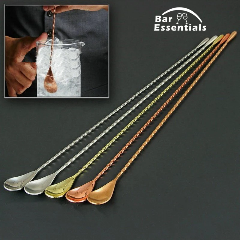 Buy 304 Stainless Steel Teardrop Frosted Bar Spoon