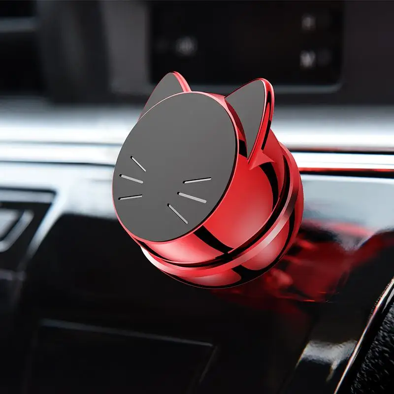 Lucky Cat автомобильный держатель телефона 360 Степень GPS магнитный держатель мобильного телефона кронштейн для iPhone Xiaomi samsung huawei подставка - Цвет: Красный