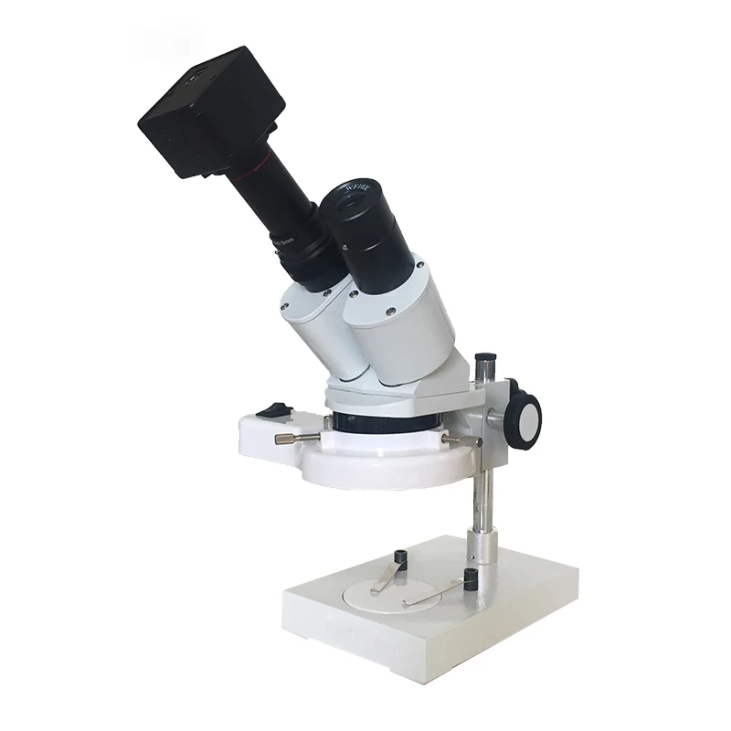 

20X 40X Industrial Stereo Microscope with 5.0MP USB Camera Fluorescence Ring Lamp Soldering Repairing Tool for PCB Inspection