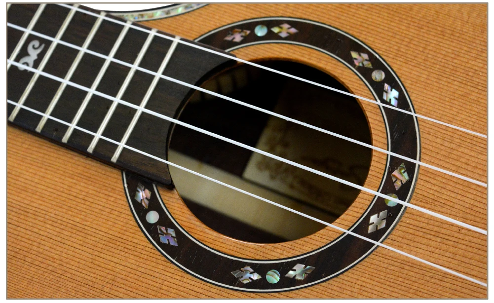 Гавайские гитары укулеле 27 дюймов из твердого кедра палисандр Мини электрическая концертная акустическая гитара 4 струны Ukelele Guitarra установка звукоснимателя глянцевый
