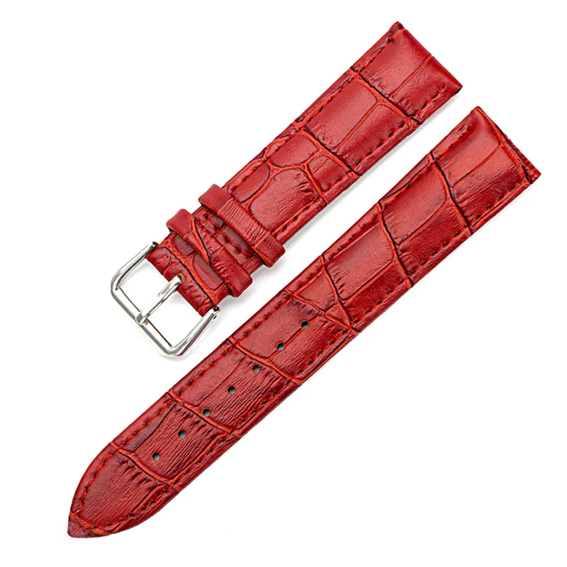 

Watch Bands Leather Watch Strap Stainless Steel Buckle Clasp Watch Belt 14, 16,18,20,22,24mm Watch Accessories Wristband