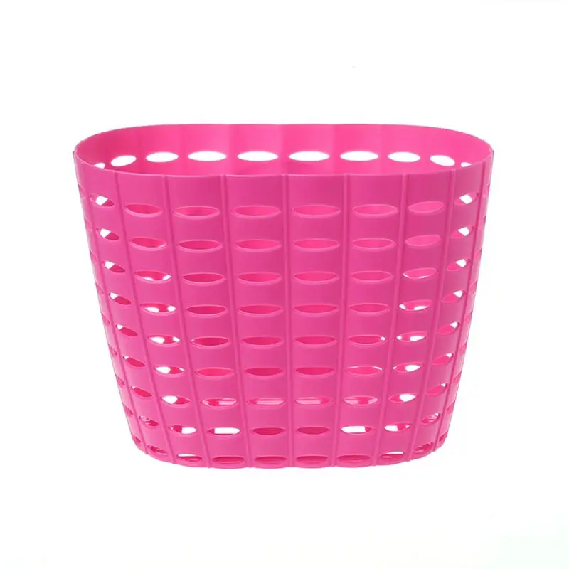 

Bicycle Basket Hollow Children Bike Tricycle Scooter Storage Front Handlebar Plastic Carrier Cycling Kids Riding Shopping