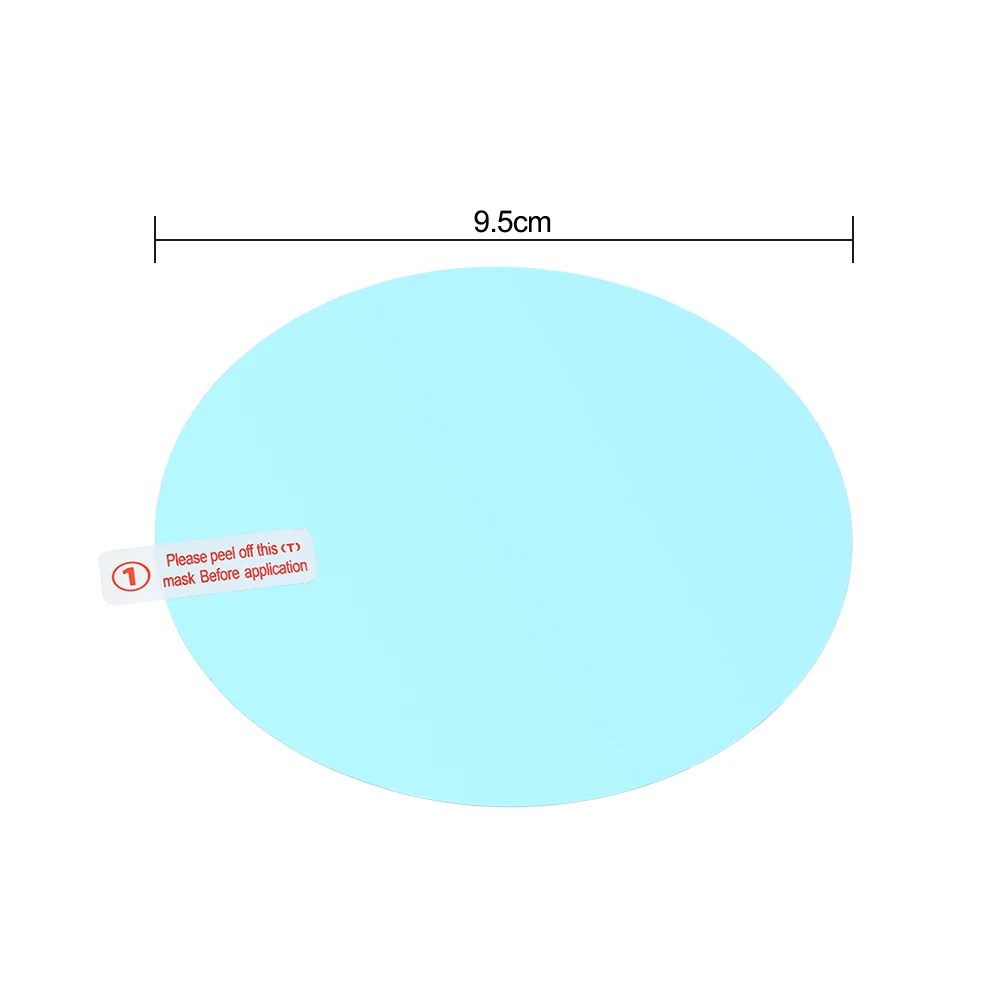 2 шт. Автомобильная противотуманная непромокаемая зеркальная оконная защитная пленка 9,5 см в диаметре Автомобильная Защитная пленка для стайлинга автомобиля