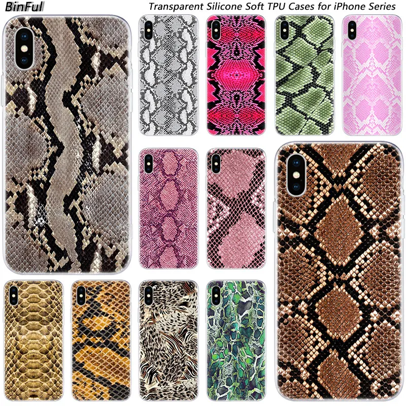 

Hot Leopard print Snake skin Soft Silicone Fashion Case for Apple iPhone 11 Pro XS MAX XR X 7 8 Plus 6 6s Plus 5 5C 5S SE Cover
