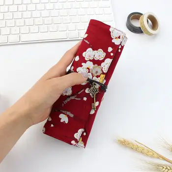 

Free shipping Girl's gift pencil case Chinese style pencil bag paint brush storage bag boy's gift