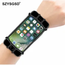 SZYSGSD спортивный бегущий телефон сумка на запястье для iPhone 6 6s 7 8x180 градусов вращающийся ремень для бега Велоспорт тренажерный зал кошелек