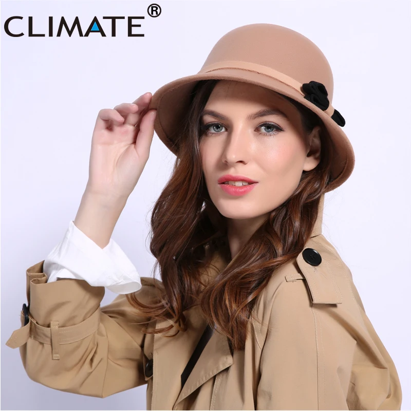 CLIMATE New Women Fedora Hats for Woman Spring Flower Girls Fedoras Cap Fashion Ladies Mom Hats