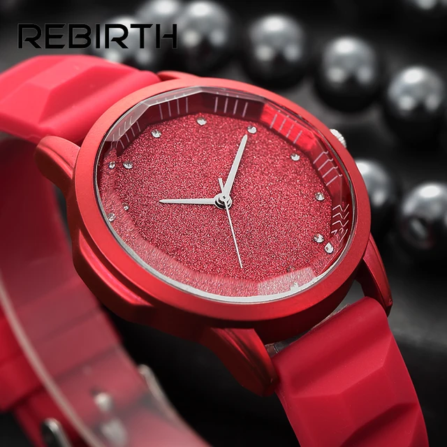 Starry sky tonneau dial soft silicone women watches simple Diamond elegant ladie Starry sky tonneau dial soft silicone women watches simple Diamond elegant ladie