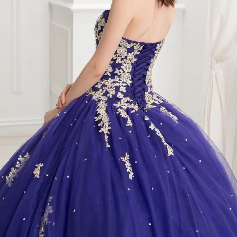 purple and gold gown