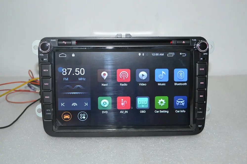 Perfect Android 8.1 for VW B6,tiguan,golf jetta 2din car dvd,gps,wifi,radio,bluetooth,Steering wheel Canbus,free 8g map mic,touch screen 9