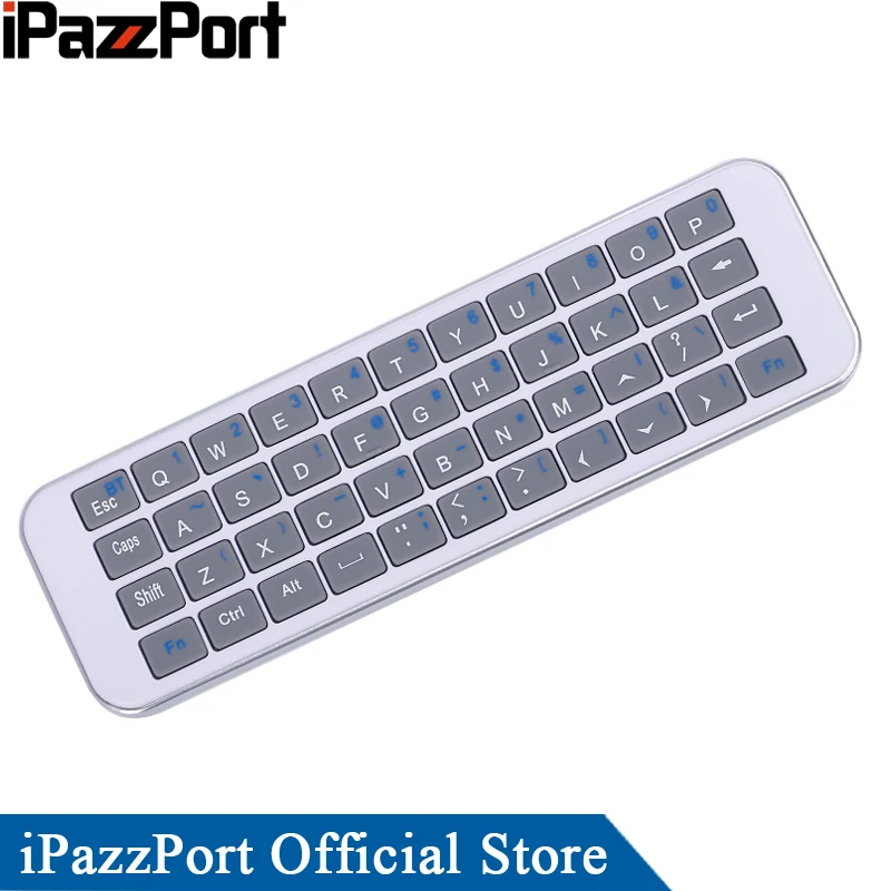 IPazzPort Bluetooth мини беспроводная клавиатура для Amazon Fire Stick с полной клавиатурой типа