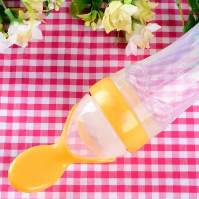 1 шт. Бутылочки для новорожденных Детские соковыжималка для кормления ложка для малышей силикагель бутылочка для кормления рисовая