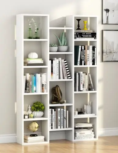 

59"H Modern 5-Shelf Bookcase Organizer Open Storage Bookshelf for Home Office US