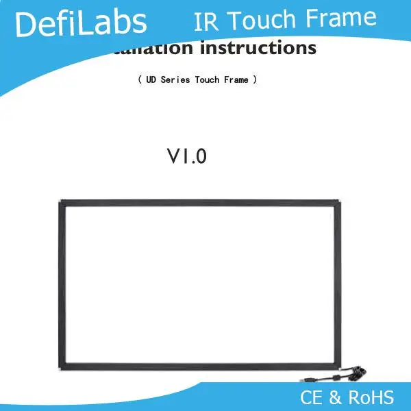 

DefiLabs UD VERSION 10 touch points,Low price 46 Inch touch IR Touch Overlay Frame Panel,interactive wall