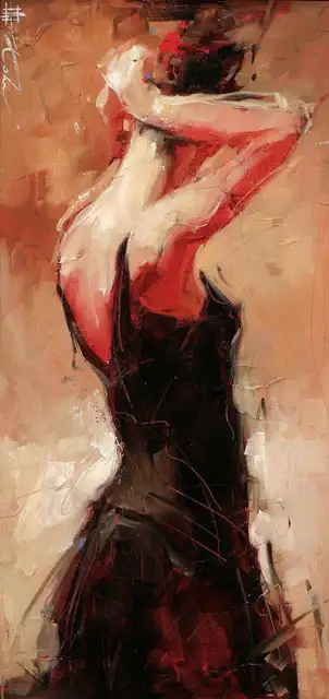 Aliexpress.com : Buy 100% handmade canvas woman back painting oil