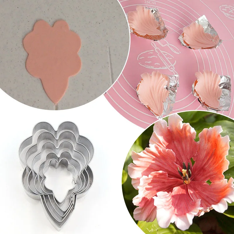 

1:1 Stainless Steel Flower Cutting Mold Parrot Tulip Petal Mold DIY Clay Tools Cutter