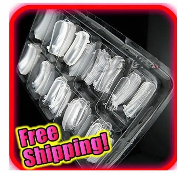 

New 100 Pcs Dual Nail Art System Form Acrylic False Tips Tools Set